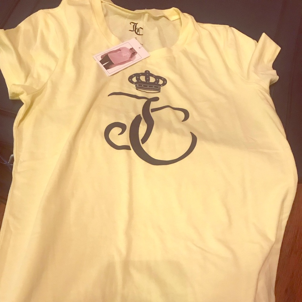 Brand new juicy couture yellow shirt